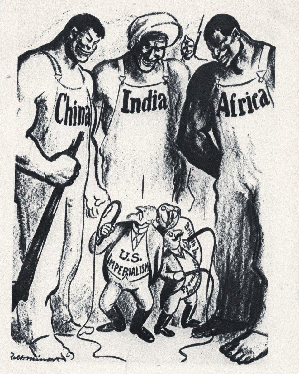 CarlZha's tweet photo. 1925 cartoon by American cartoonist Robert Minor aka "Fighting Bob" on the cover of communist Daily Worker newspaper. June 27, 1925.

Today almost 100 years later, BRICS is making the cartoon the reality https://t.co/qBBsdF23bO