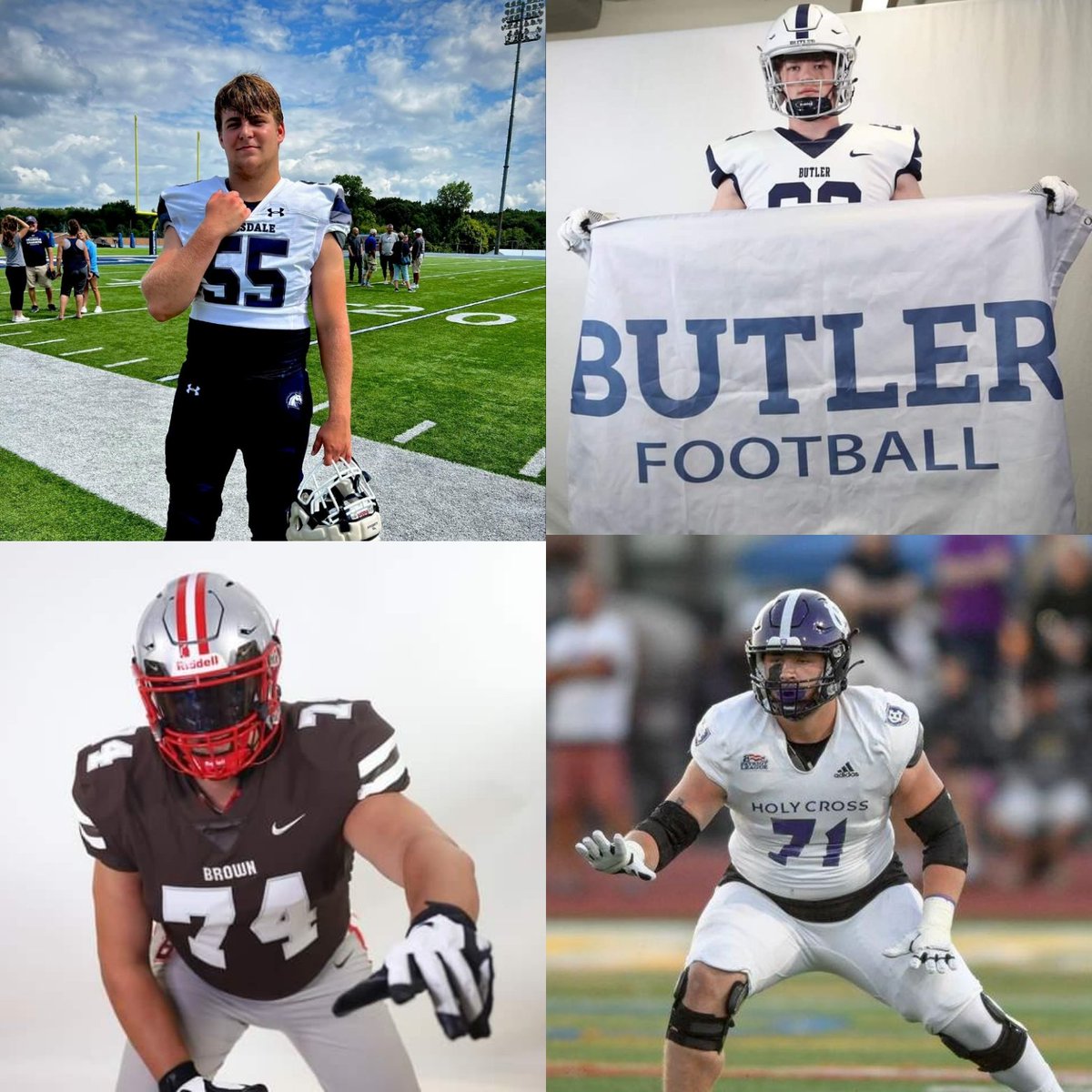 Best of luck to these 4 former Warrior Olimemen as they start their college seasons. Building OL High is hard work but committed players like them make my job easy
Andrew Agbay - Hillsdale 
Charles Mackley - Butler
Charlie Pietrosante - Brown
Luke Newman - Holy Cross
🦬🦬🦬🦬