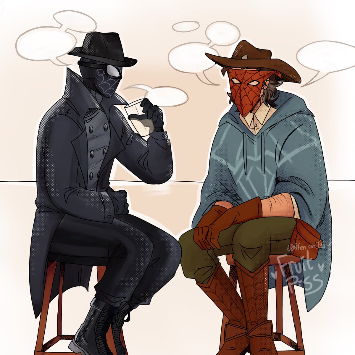 fruityaoi's tweet image. a detective ‘n’ a cowboy.
#webslinger #spidernoir #spidermannoir #spiderman #SpiderManAcrossTheSpiderVerse #SpidermanIntoTheSpiderVerse #fanart #digitalart