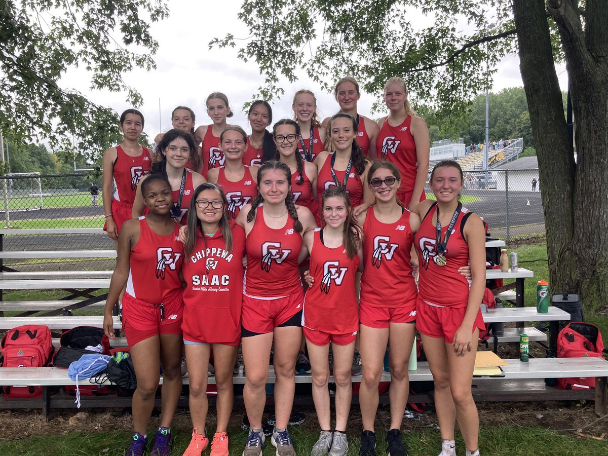 chippewa_xc's tweet photo. Great start to the season at the Mustang Early Bird with a PR for @lisa92353206, 5 medals—@grace_gtmn 2nd, Lilian 5th, Emileigh 16th, Brooke 17th, and Ava 20th—and 7 girls completing their 1st XC race! #CVXC ❤️🖤🤍 https://t.co/sLvbyalMwU