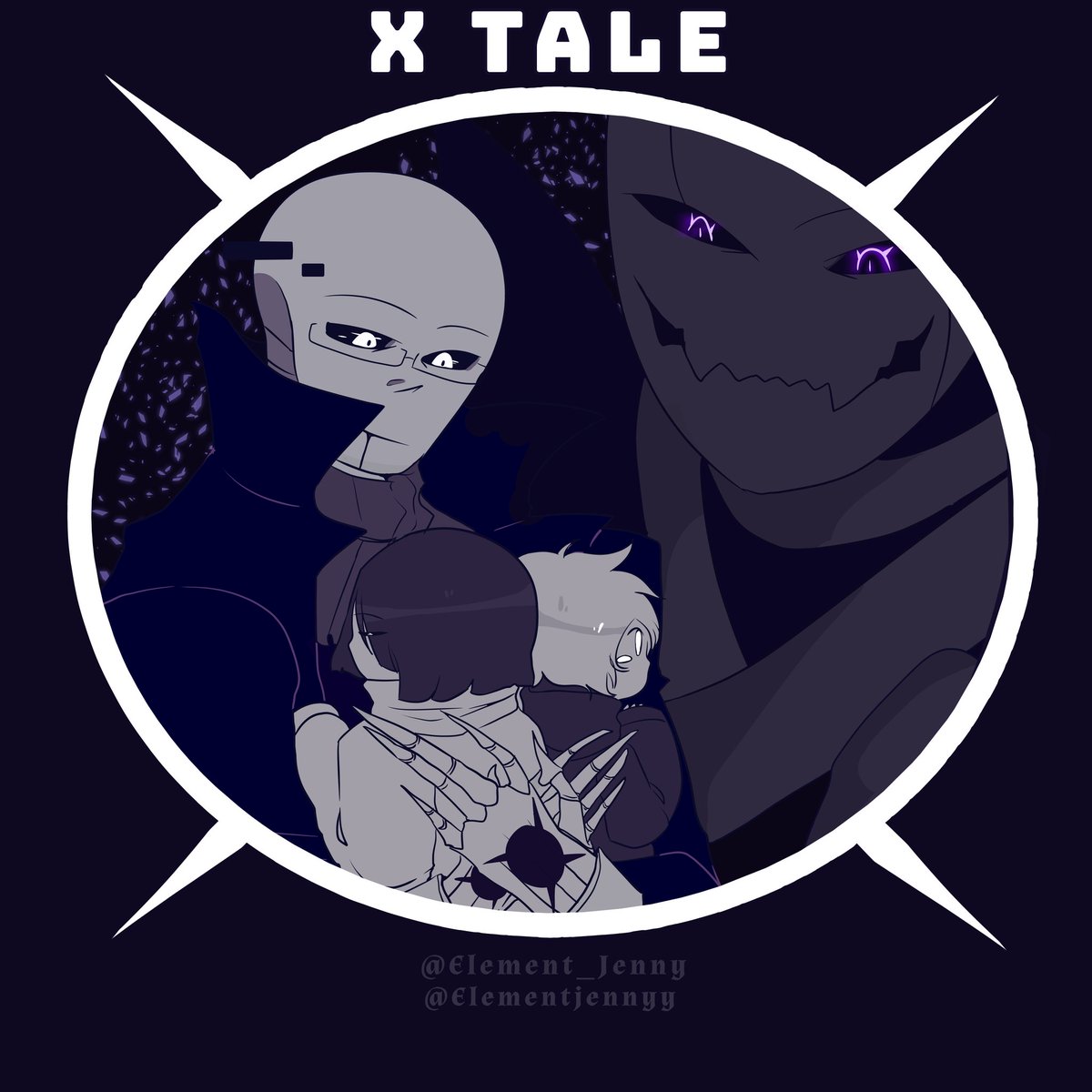 element_jennyy's tweet photo. #Xgaster #xtale #underverse #xtalegaster #gasterx #xfrisk #xchara 
Xgaster = @/jaelarteo 
¤ ¤ ¤ X ¤ ¤ ¤ https://t.co/N195f1gDpC