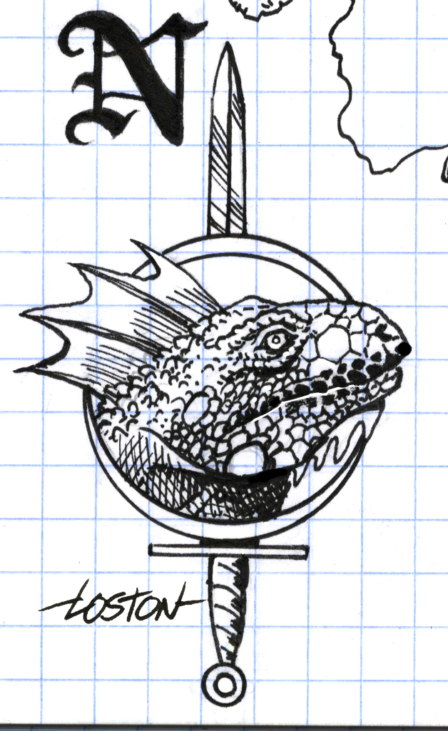 Loston_Wallace's tweet photo. #AdvancedDungeonsAndDragons #DandD #DandDMaps #FantasyMapping #Doodling
The (mostly) abandoned town of Briarfeld, complete with a Troglodyte head doodle at the map's legend. Another map from one of my graph paper pads. https://t.co/Ym6RBmIv4v