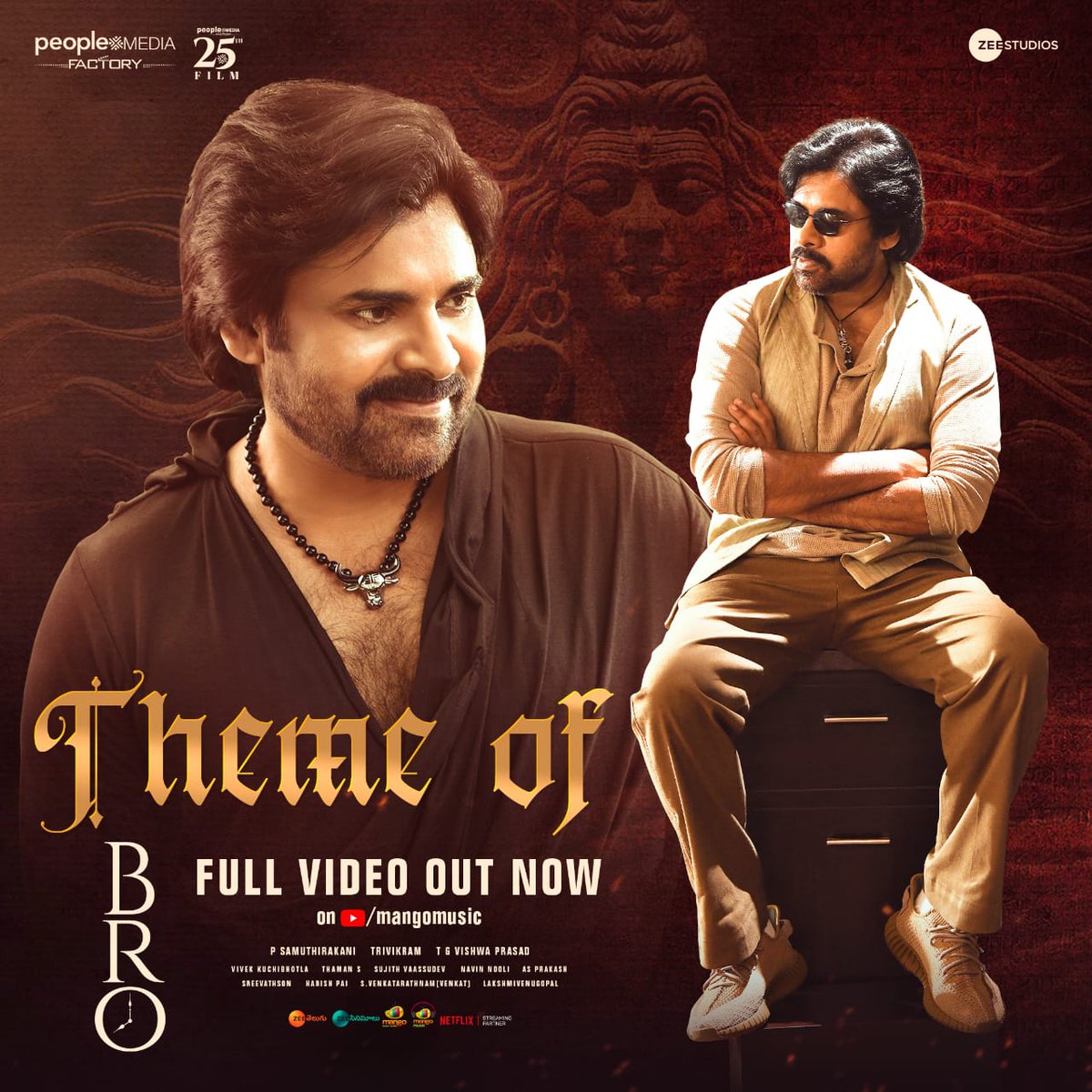 MangoMusicLabel's tweet photo. Immerse yourself in the magic of enthralling beats and empowering lyrics that will leave you spellbound🥁💥
#ThemeofBRO Full video out now on @MangoMusicLabel
▶️ https://t.co/JSc4RhAt2W
A @MusicThaman's Musical Treat 🎵
🖊️ by #KalyanChakravarthi https://t.co/VKQu7dSxEl
