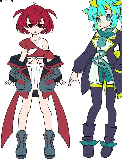ミド子ちゃんのサポートキャラをデザイン中( ˙ ꒳ ˙ )イメージとちょっと違ったのでも少し練り直します #お絵描き #イラスト 