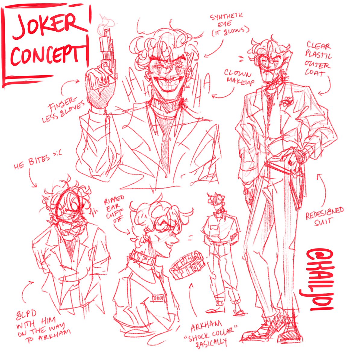 cyberpunk joker design; god i love cyberpunk aus so much