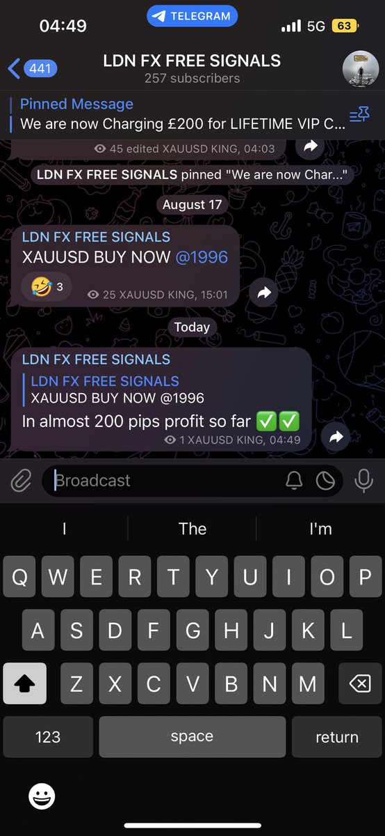 xaupips's tweet photo. Free channel making clients money ✅
Its a no brainer in my eyes 🤷🏻♂️
Use my services to your advantage people
#xauusd #gold #inflafion #xau #usd https://t.co/gZ0TClC9A1