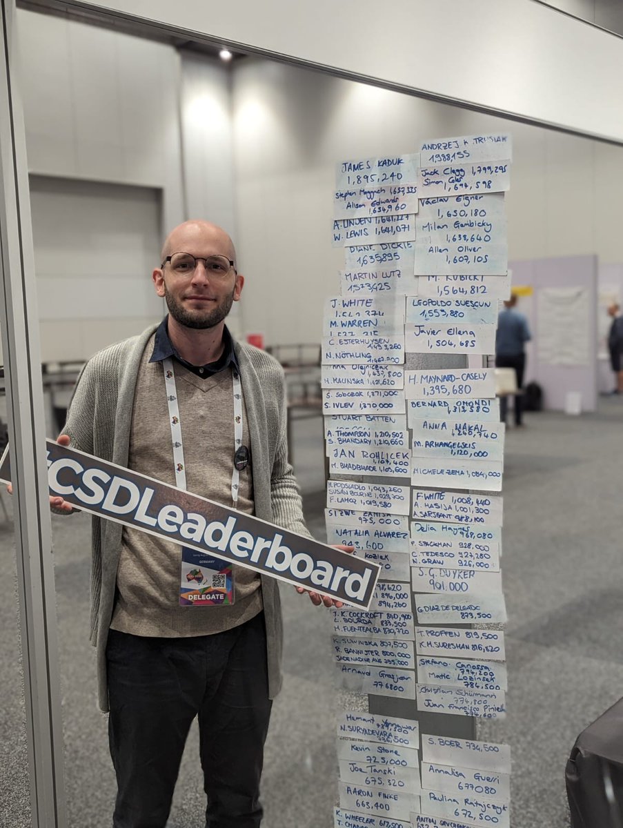Got a very comfortable position in the middle of the CSD leaderboard hosted by <a href="/ccdc_cambridge/">CCDC Cambridge</a> during <a href="/IUCr2023/">IUCr2023</a> in Melbourne. Eager to work my way up until <a href="/IUCr2029/">IUCr 2029</a> !