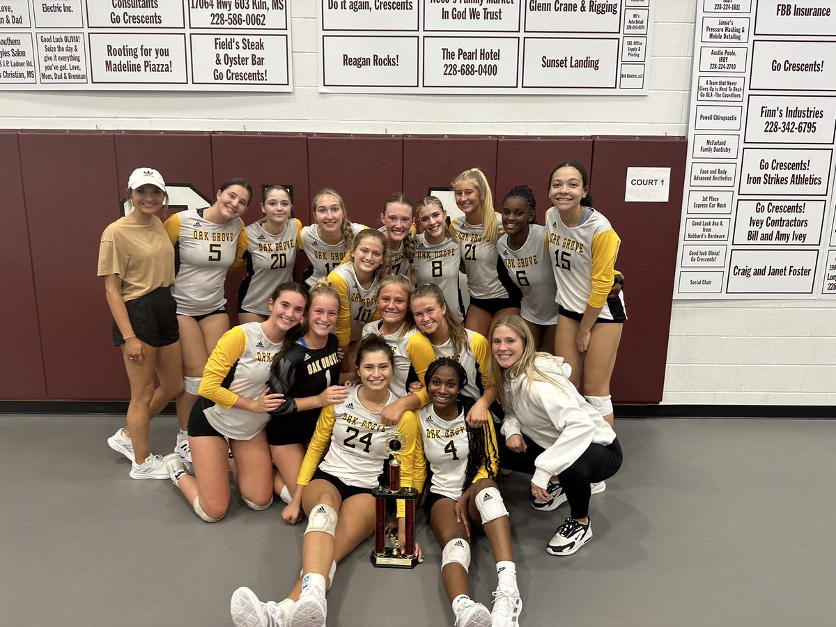 OakGroveVball's tweet photo. 2023 Gulf Coast Kickoff Classic 
🏆 CHAMPIONS 🏆

Your Lady Warriors defeated Gulfport in the semifinal match, and then went on to defeat OLA in the championship match 

Catch us next week as we begin Region 3-7A play! https://t.co/fHsiTPA15p