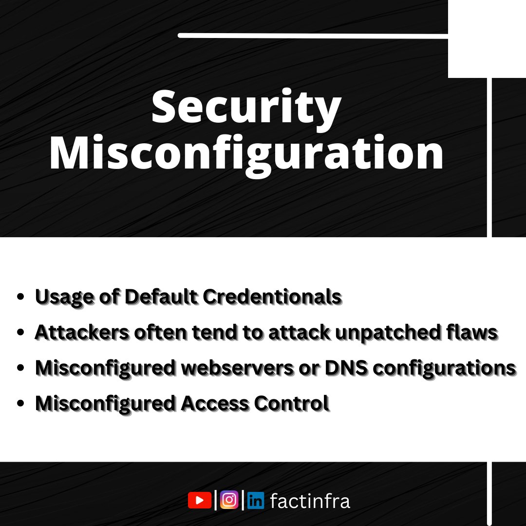 pawar41539's tweet photo. Security Misconfiguration Vulnerability In OWASP Top 10
.
#CyberSecurity #CyberSecurityAwareness #cybersecuritytips #cybersecuritynews #Pentesting #redteam #securitybreach @VTFoundation #infoSec #Hacking #cyberhygine https://t.co/2Y1y4rGT2W