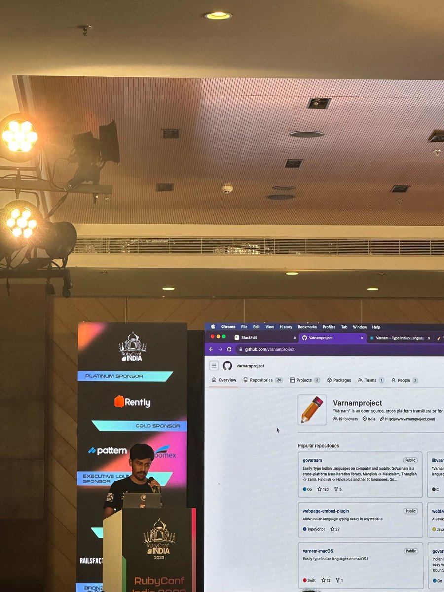 SubinSiby's tweet image. Did a quick flashtalk at #RubyConfIndia2023 about usage of Ruby in Varnam&apos;s language scheme config files. The simple and englishy syntax of Ruby makes it very suitable to make a flexible config file syntax.