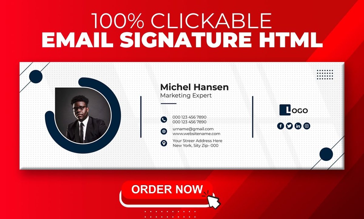 AhmedShishir23's tweet image. Dear Sir/Mem,

An EMAIL SIGNATURE is a block of textbooks placed at the bottom of an e-mail communication. utmost email clients have the capability to append a signature automatically to the bottom of outgoing emails.

#emailsignature #emailsignaturehtml #clickable