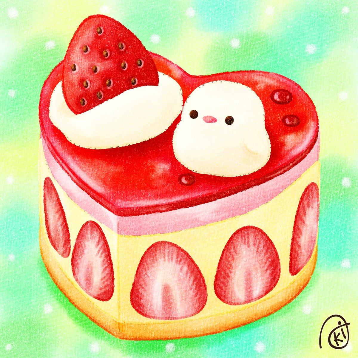 いちごのムースケーキ

#イラスト #お絵描き #小鳥 #文鳥