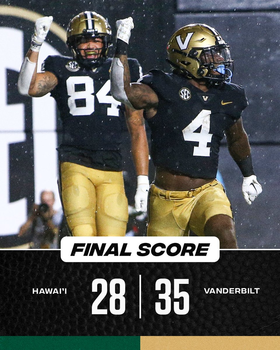 Vandy and the SEC are 1-0 to start the season 😤⚓ @VandyFootball | @vucommodores