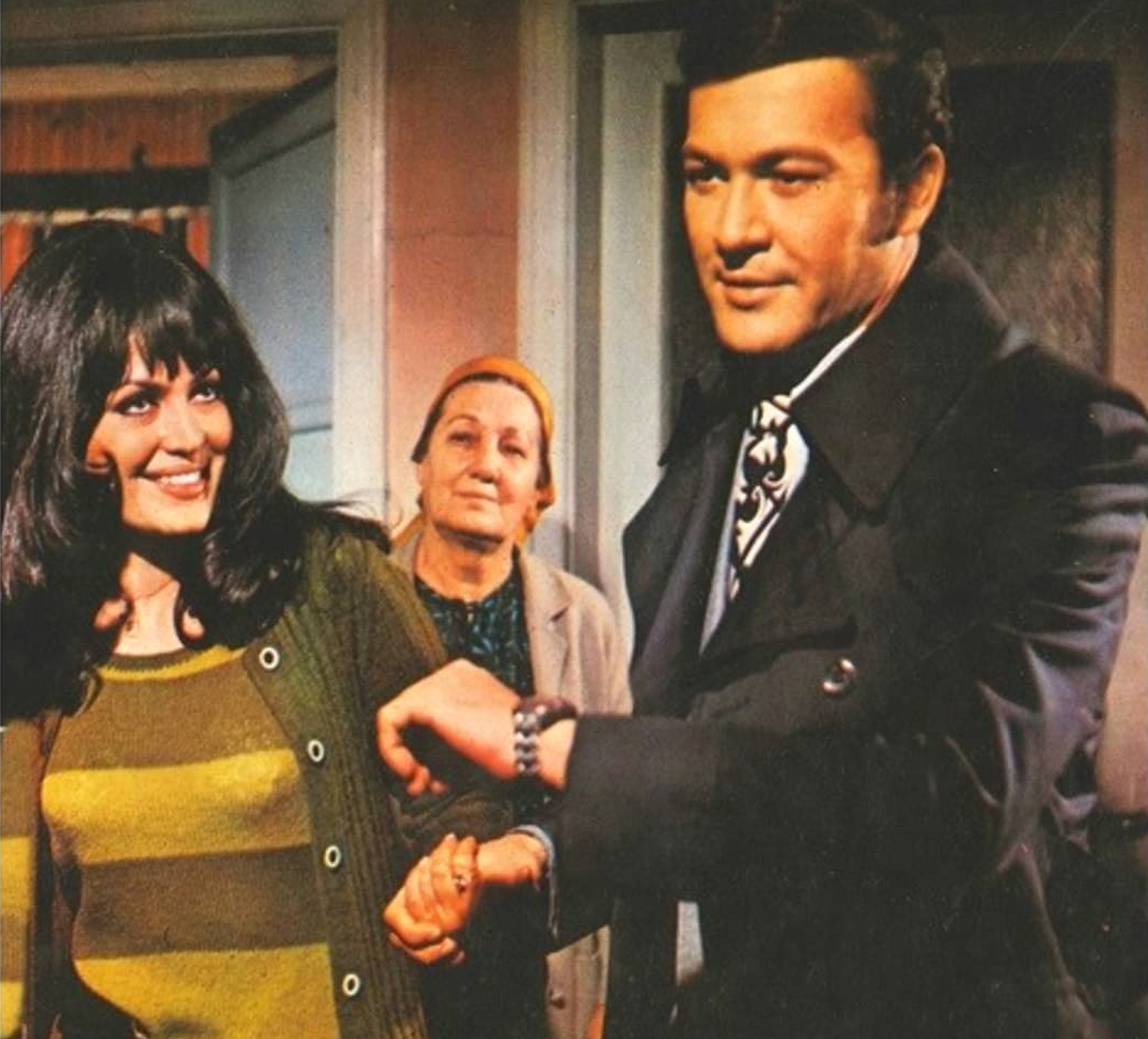 Türkan Şoray, Kartal Tibet ile 1972'de çekilen 'Zulüm' filminde...