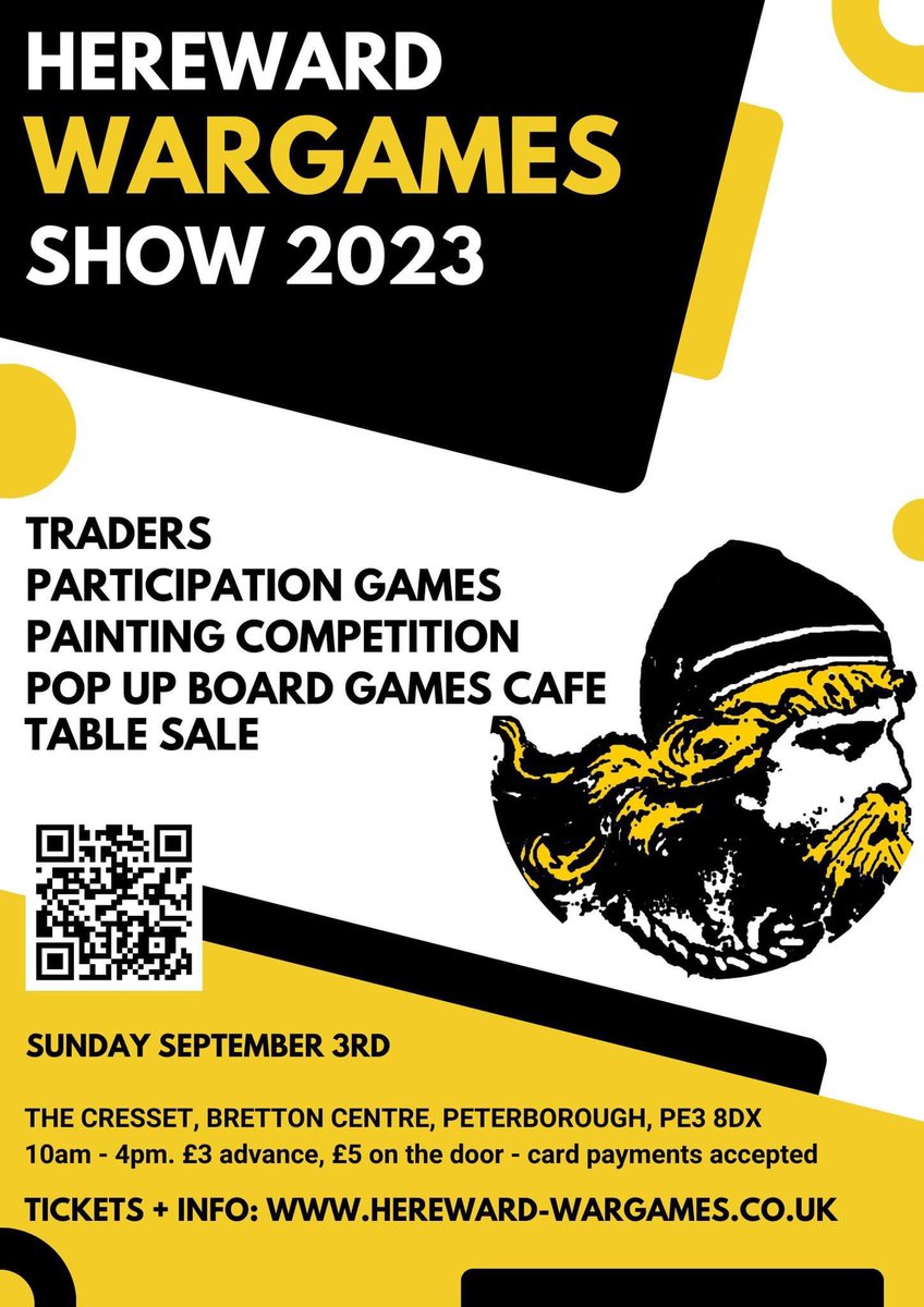 Hereward Wargames Show ahoy!

Wow what a busy August it’s been. Well, we don’t stop there - this coming Sunday September 3rd is going to be the  Hereward Wargames Show in Peterborough.

See you there!

hereward-wargames.co.uk

voidscarminiatures.com/events/
