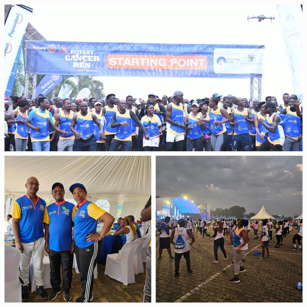 RotariansSACCO's tweet photo. At the helm of service, health, we joined Rotary in their Rotary Cancer program at Kololo ceremonial grounds for #RotaryCancerRun2023.                                   Our beloved Chairman, CEO and support at the SACCO run for Hope to

#YourRotarySACCO | #RotarySaccoCares https://t.co/1YYxX3v0Aj