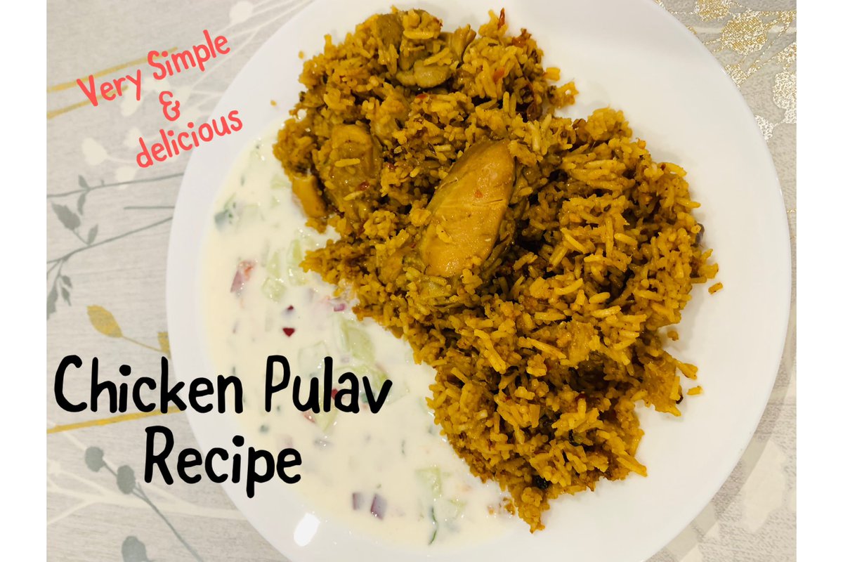 Must try Chicken Pulav recipe | Chicken Pulav in simple steps | Amazingly delicious chicken Pulav
youtu.be/XB2Air60dw4

#chickenpulao #chickenrecipes #chickenlovers #chickendinner #tejskitchen #food #recipes #recipe #indianfood #indiancooking #homemadefood #healthycooking