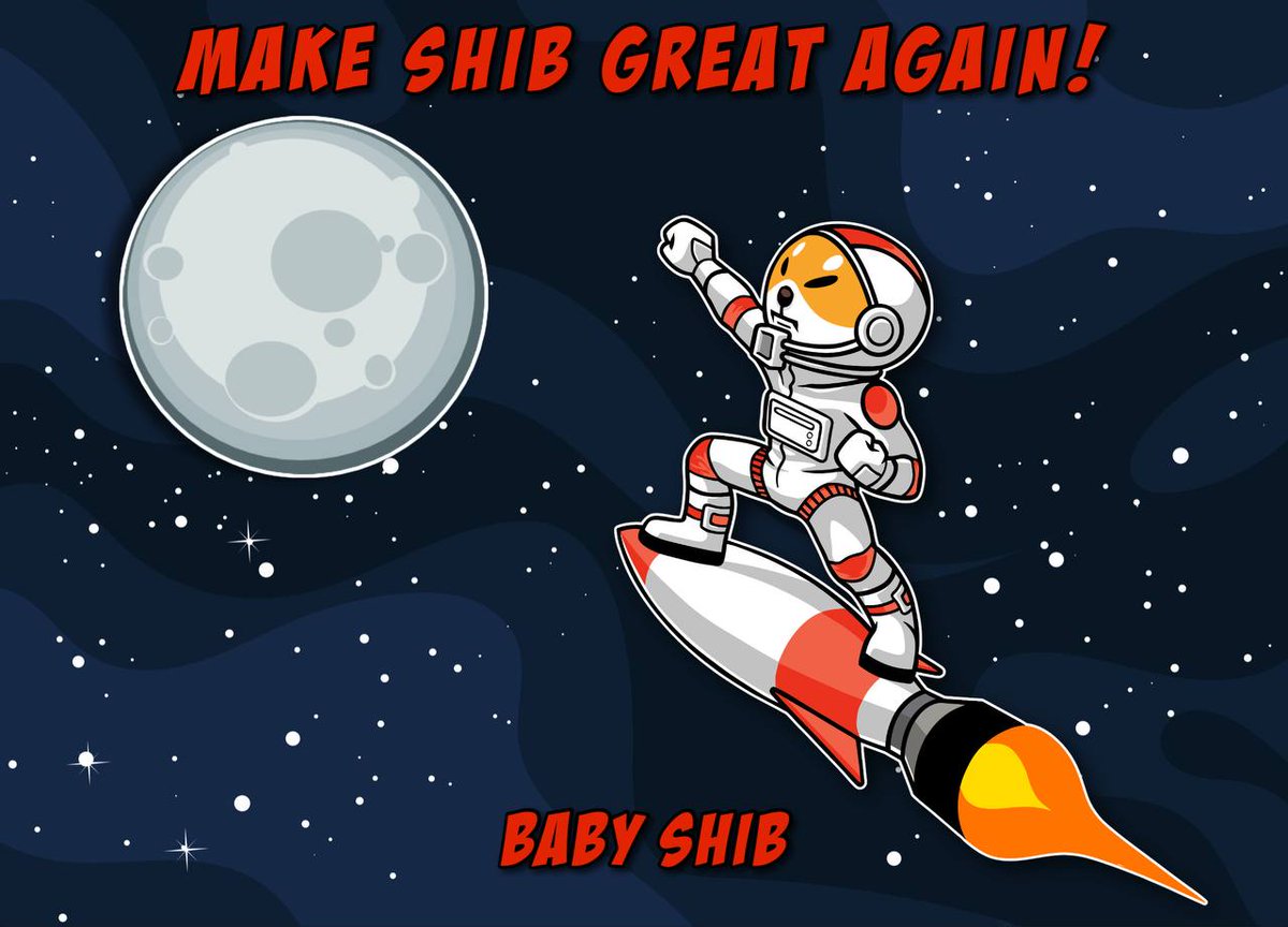 Good morning, #BabyShibArmy! 

We're a day closer to surpassing #BabyDoge and helping Papa $SHIB surpass its arch-rival, #Dogecoin.

Remember, #BABYSHIB is still just a pup, the greatest moments are yet to come. 🐕