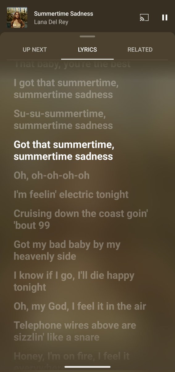 onlylightning's tweet photo. Neues Design der Lyrics von YouTube Music🥳🤩 https://t.co/VDyE0NwY2h