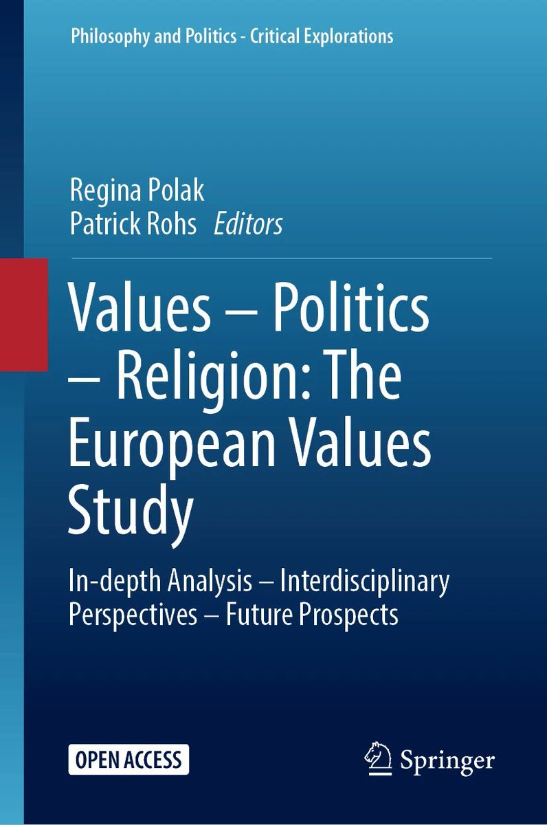 #NewBook edited by Regina Polak and Patrick Rohs (EVS Austria) with interdisciplinary contributions based on #EVS data #OpenAccess check it out europeanvaluesstudy.eu/values-politic…