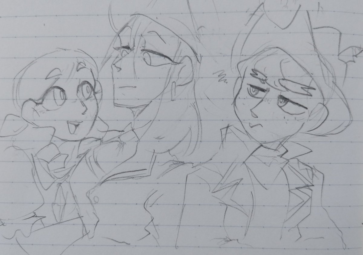 YohoAUも描いたった！
懐かしー、もっと頑張って設定作りしておけばよかったなぁ…　まぁ今からでもできるんですけどね
# ShowdownBandit # AU