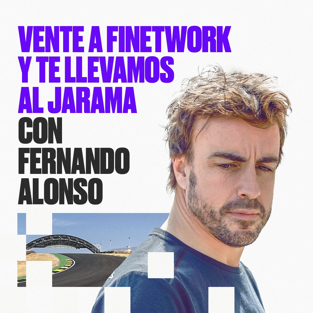 JaramaFan's tweet photo. 🚨 OPORTUNIDAD ÚNICA PARA CONOCER A ALONSO 🚨

Contratando una de las tarifas de Finetwork, te llevarás una entrada para vivir una experiencia única con Fernando Alonso el 6 de septiembre en el Jarama 🔥

Contrata AQUÍ para no quedarte sin tu entrada 👇🏼
https://t.co/kqnScrHiGu

Y si ya eres cliente, llama al 1777 y pídela!