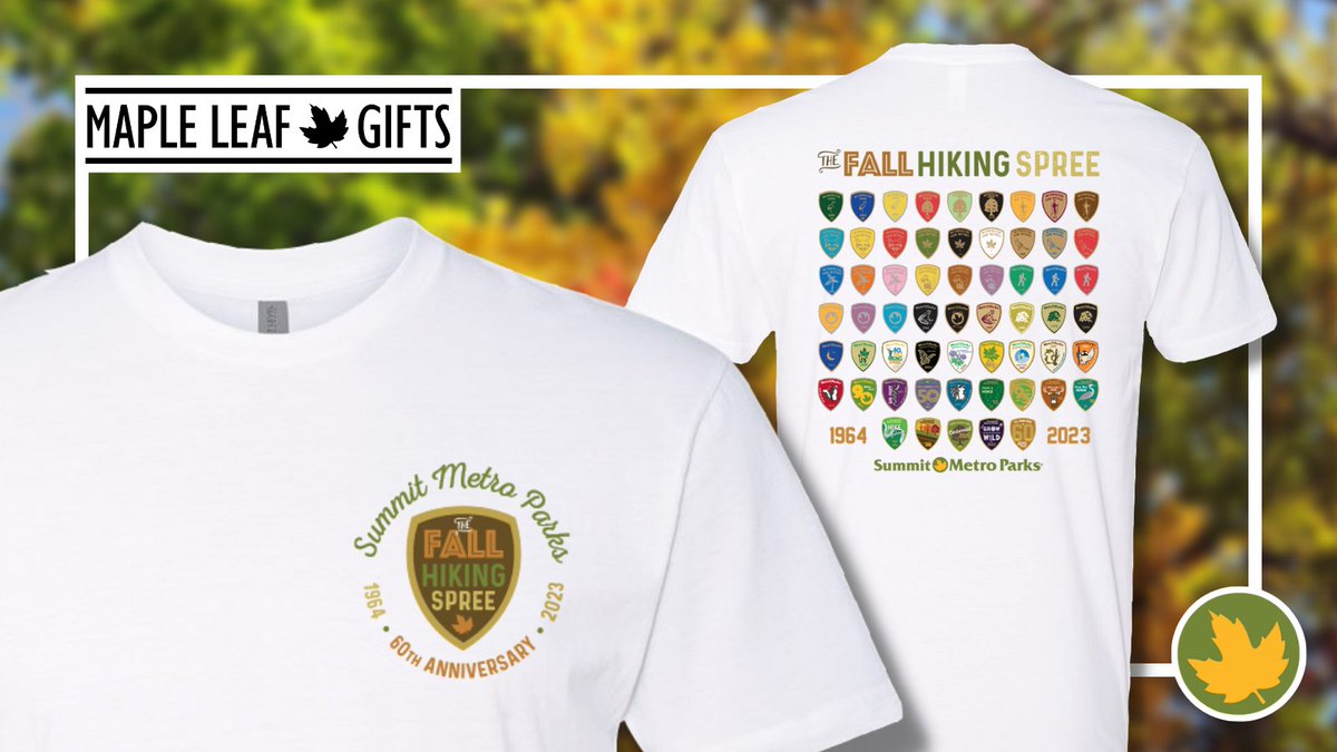 metro_parks's tweet image. Pick up your 2023 Fall Hiking Spree t-shirt at today's kick-off event! Visit F.A. Seiberling Nature Realm 12-3 p.m. to pick up your hiking forms and hike along Seneca Trail, good for spree credit. Learn more about the Fall Hiking Spree Kick-Off here: fb.me/e/Tg8fBCHe