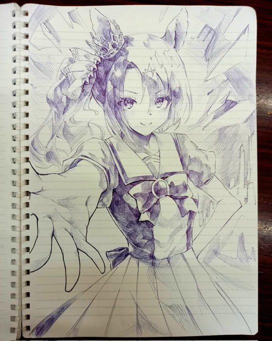 ウマ娘 サトノクラウン
誰かが見たいっつってた気がするんで描きました 