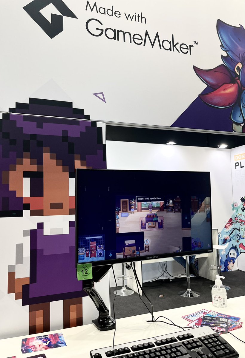 Last day to play the Fishbowl demo at #gamescom2023!! Come on over to the #GameMaker Booth in hall 10.2 ☺️💜