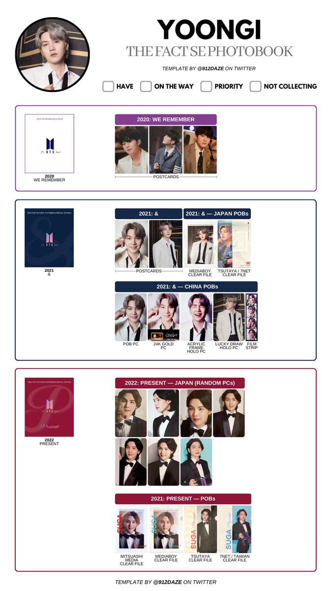 BTS TFA SE PB PHOTOCARD PC WISHLIST WL TEMPLATES✨ [NEW] ⭐️ The