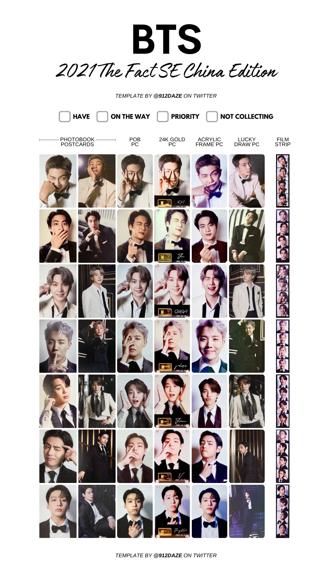 BTS 2021 THE FACT CHINA 中国限定版　グク BTS 2021 THE FACT CHINA 中国限定版 グク