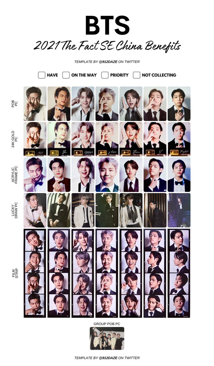BTS The Fact SE - China Edition & POBs