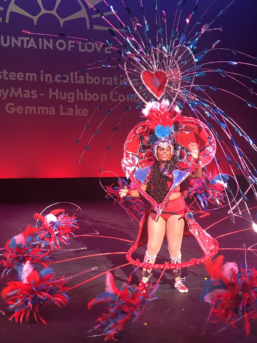 maxfarrar's tweet photo. Thanks @BBC6Music for mention of #LeedsCarnival — 56 years old this week-end. Here’s this year’s carnival queen (costume by #HighEsteem) — join us on the road tomorrow (much more intimate than Notting Hill) https://t.co/N7uZe29BdF