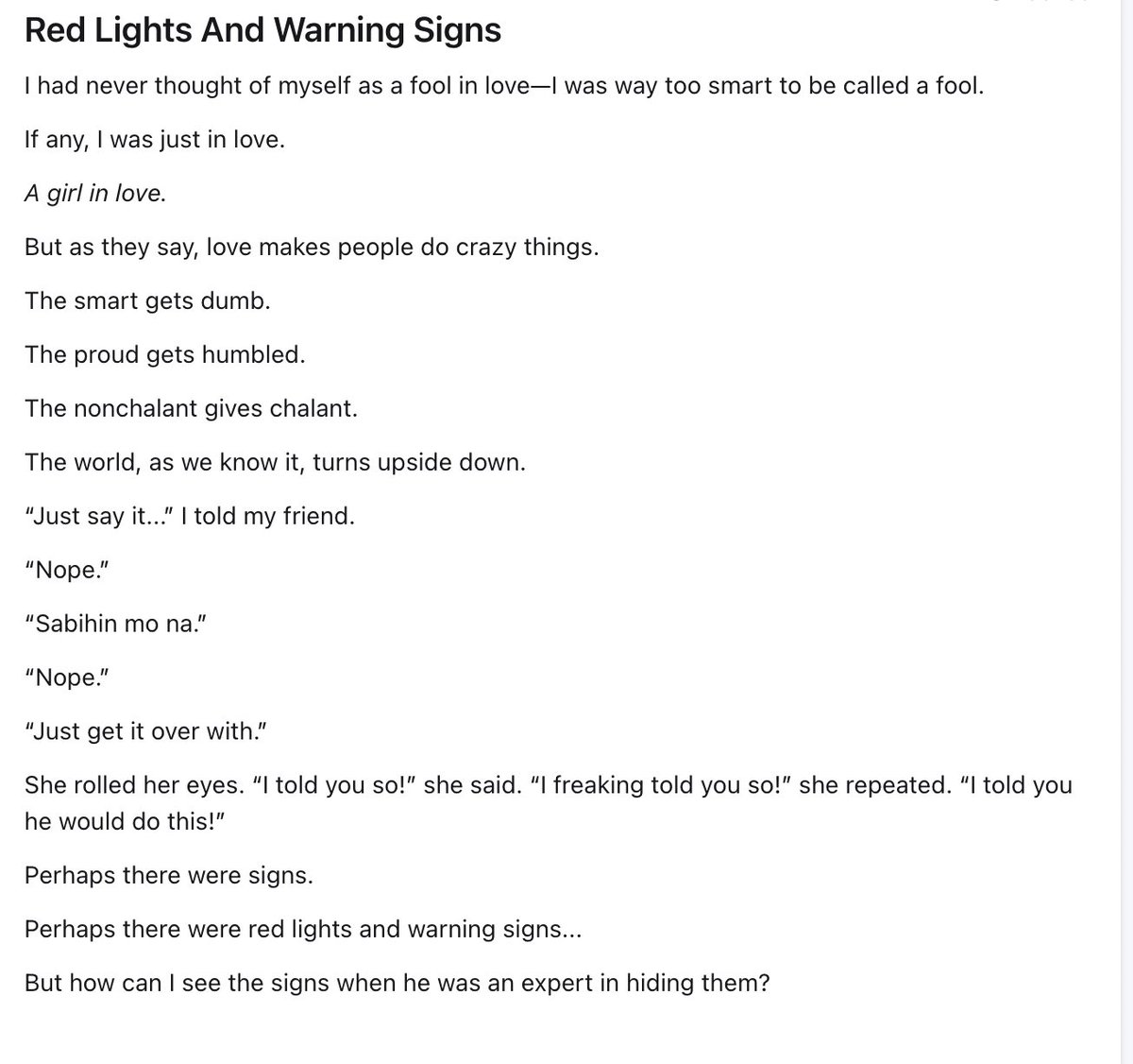 beeyotchWP's tweet photo. (New Story) Red Lights And Warning Signs 

tags: situationship ; college students https://t.co/kzSUvC8Uss