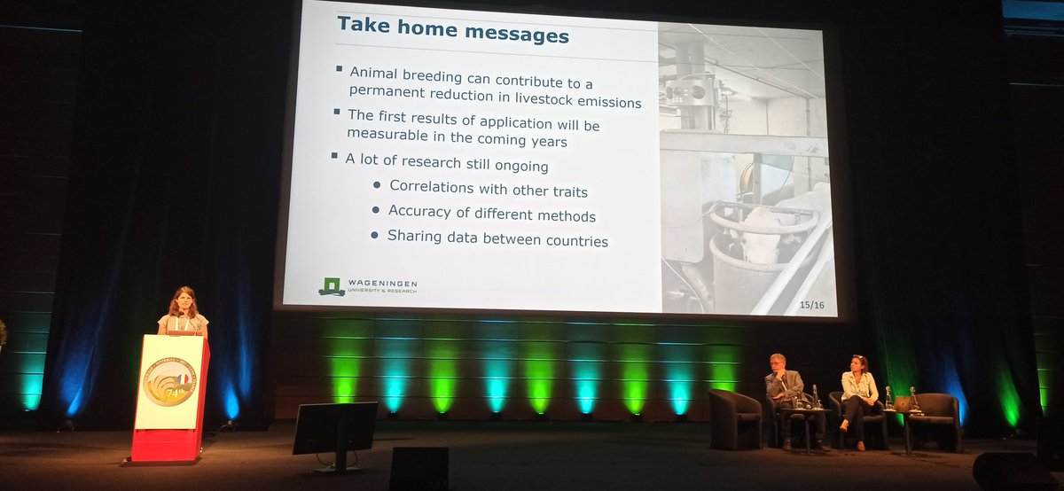 Birgit Gredler (@birgitgredler) on Twitter photo <a href="/eaap2023Lyon/">Lyon EAAP</a> Anouk van Breukelen showing the potential of animal breeding as CH4 mitigation strategy - first genetic studies are there, but still a lot research needed. WAAP plenary session <a href="/WURlivestock/">WUR Livestock</a> <a href="/rfveerkamp/">Roel Veerkamp</a> <a href="/Yvette_deHaas/">Yvette de Haas</a> <a href="/eaap2023Lyon/">Lyon EAAP</a> Anouk van Breukelen showing the potential of animal breeding as CH4 mitigation strategy - first genetic studies are there, but still a lot research needed. WAAP plenary session <a href="/WURlivestock/">WUR Livestock</a> <a href="/rfveerkamp/">Roel Veerkamp</a> <a href="/Yvette_deHaas/">Yvette de Haas</a>