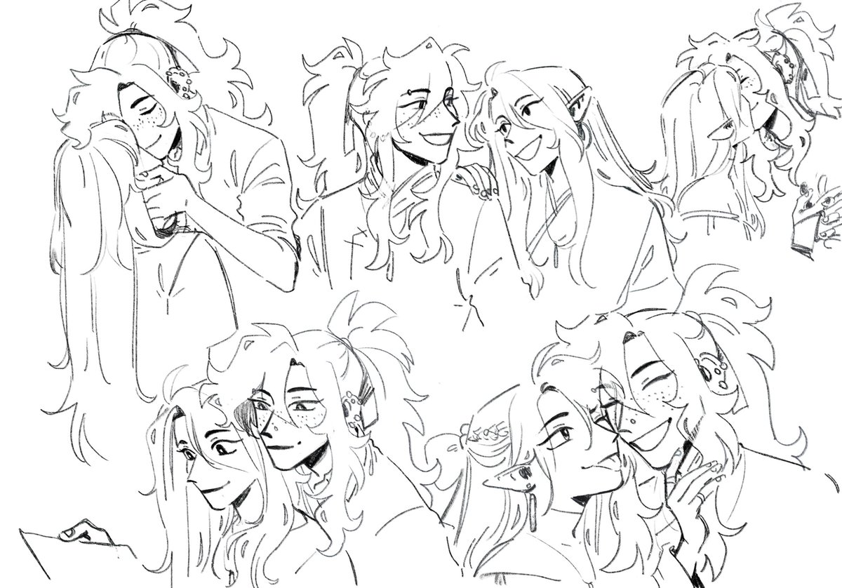 some scribbles from the past little bit (as i struggle through artblock) 