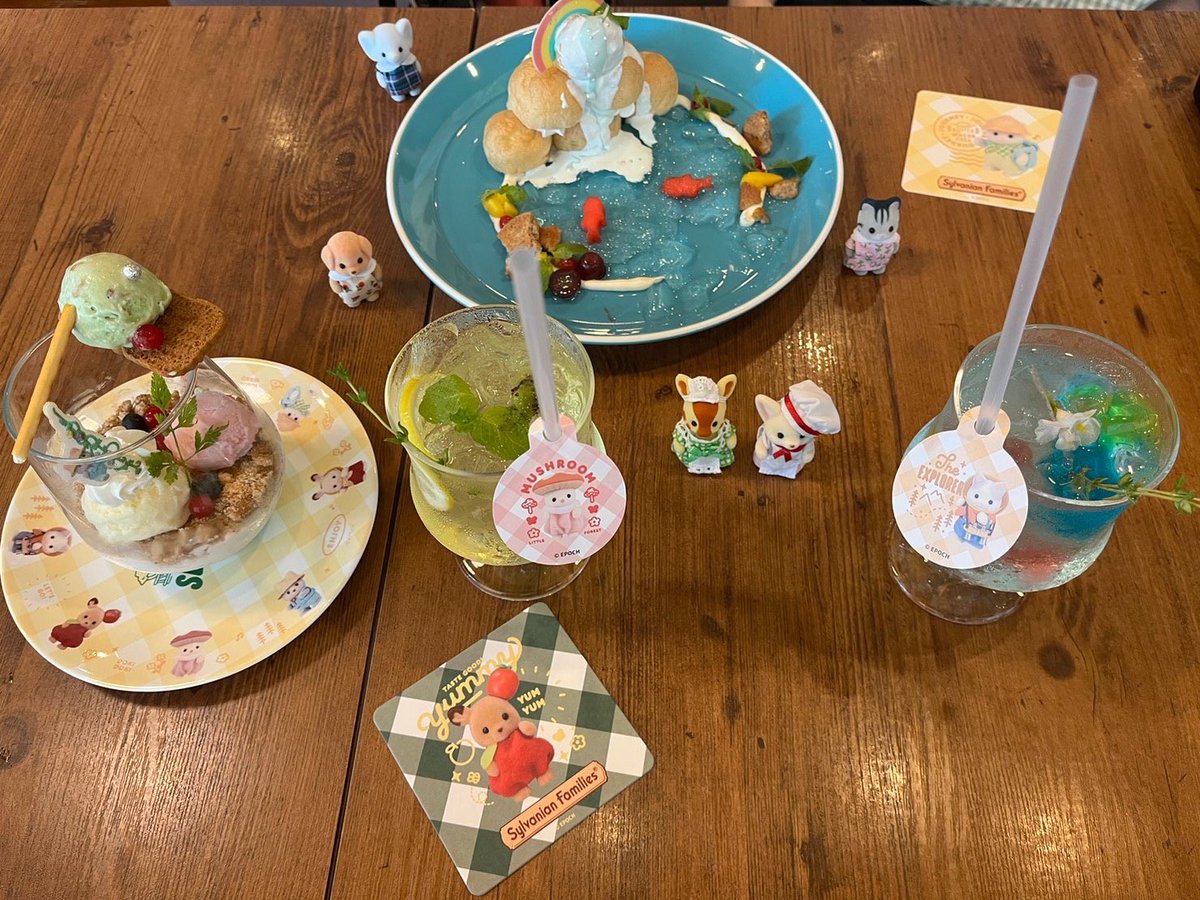 honee_bones's tweet photo. シルバニアカフェ行ってきました！
全てが可愛いすぎた❣️ https://t.co/L2BItKI0xO