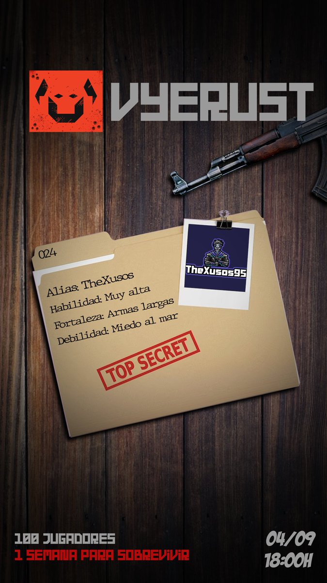 VyerusTeam's tweet image. @Thexusos  ya está preparado para que el día 4 de septiembre empiece la aventura en VYERUST

¡ENHORABUENA! ¿Serás tú el siguiente? 🫵 🫵