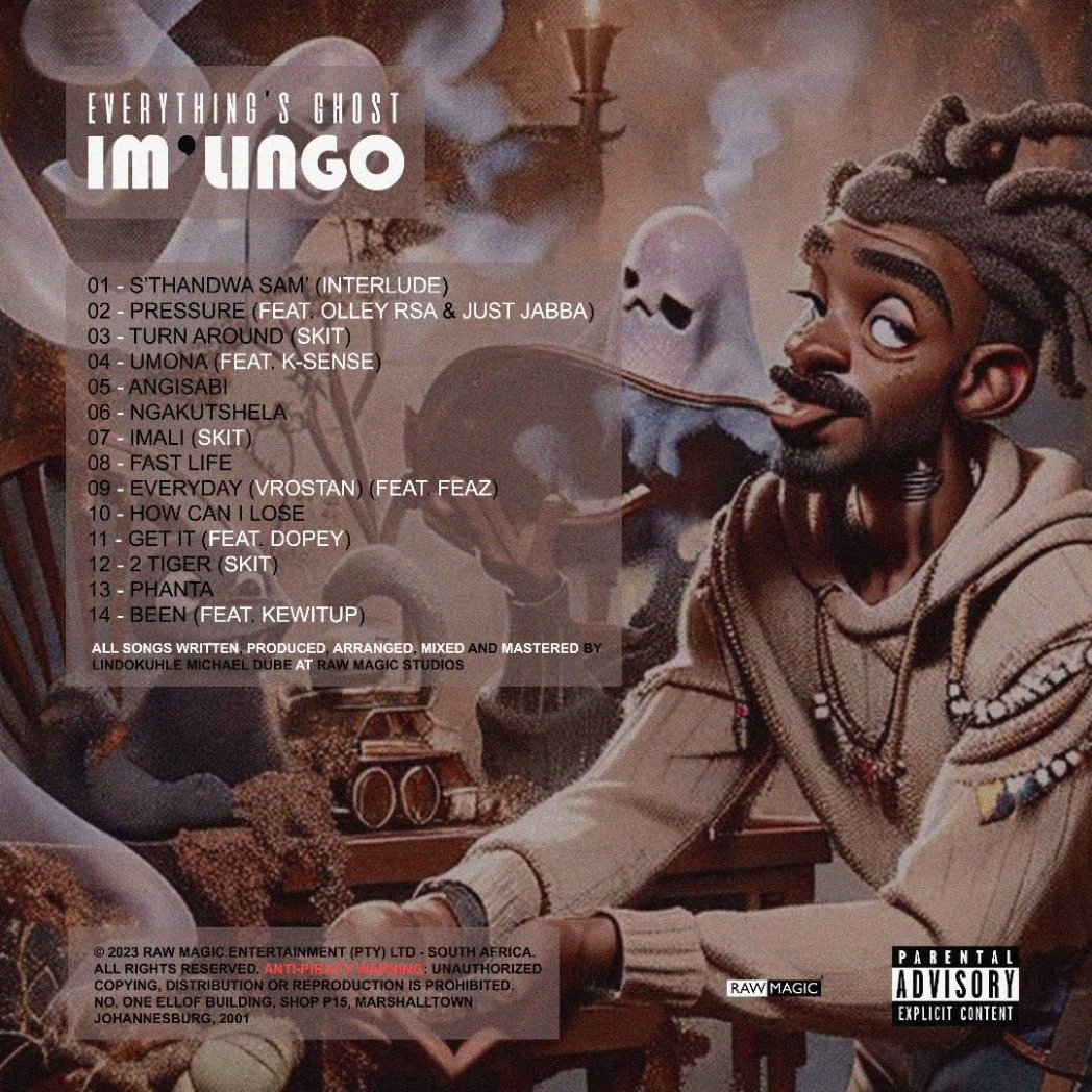 everyghostgoes's tweet photo. I'm so happy to be dropping my 3rd album titled IM'LINGO! 9/8 🤎🔥
https://t.co/HOW2DqPTXy
Features - @olley_rsa, @JustJabba, @itsksense_, @dopeypro, Feaz and KEWITUP!
#RAWMAGIC #EGgoes #Imlingo https://t.co/LluN6TFj3e