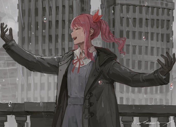 「雨 学生服」のTwitter画像/イラスト(人気順)