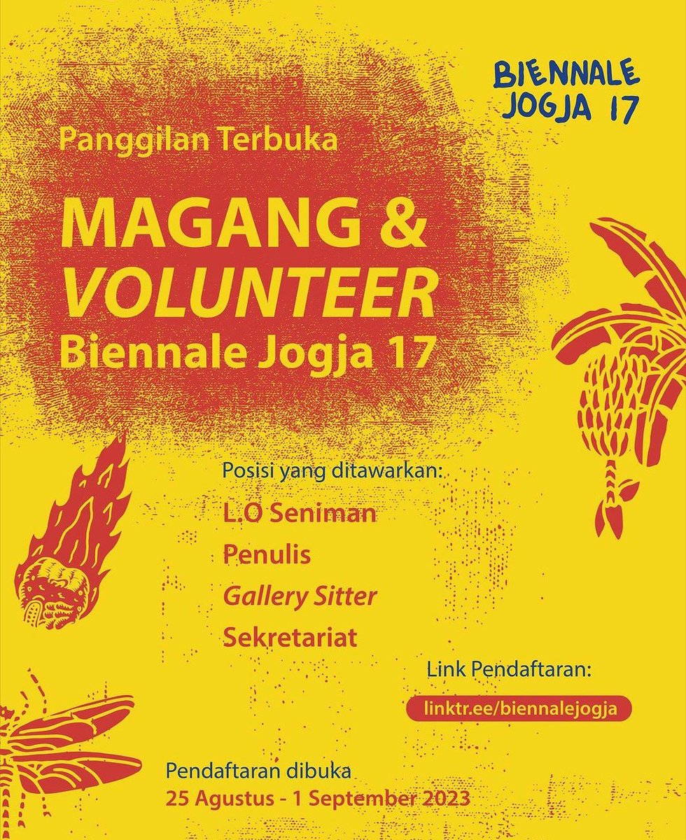 genpiJOGJA's tweet photo. Genpi, ayo merapat. tambah pengalaman + tambah saudara + tambah rejeki. 

gasssss https://t.co/p4duTT8Vpx
