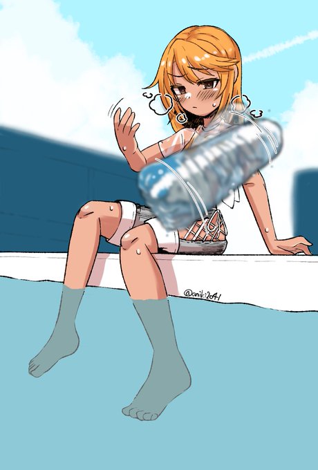 プロデューサーの邪な目線を感じてペットボトルを投げる濡れ透け晴ちゃん…! 