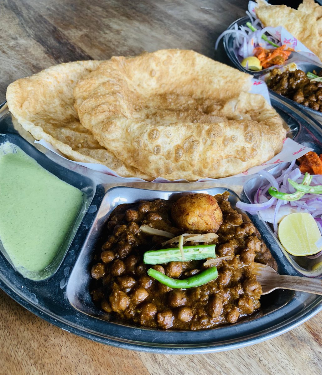 Sunday breakfast = Chole Bhature #IndianFood #IndianStreetFood