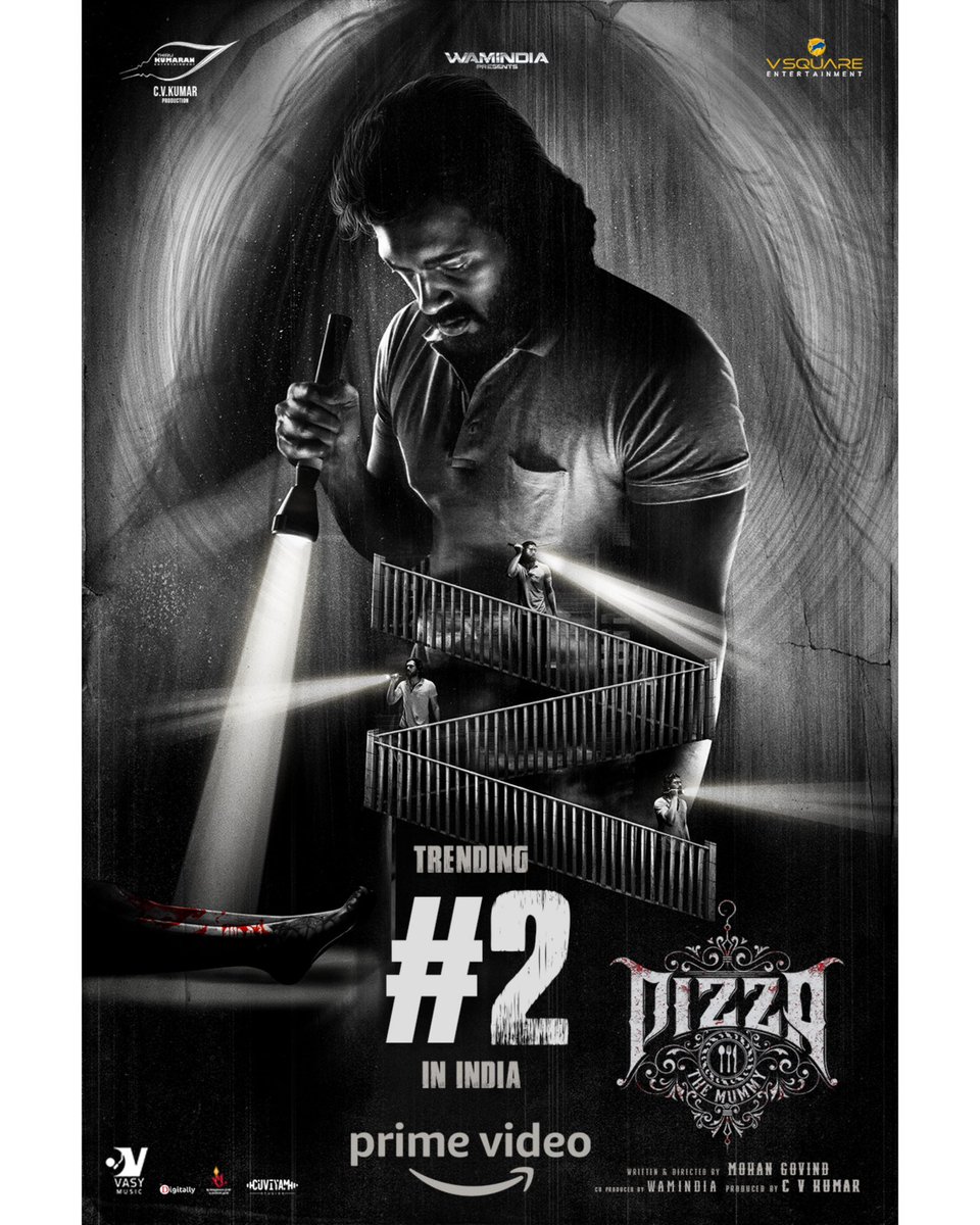 #Pizza3TheMummy is Trending NO.2🔥at the Pan-India Level NOW streaming on @PrimeVideoIN primevideo.com/detail/0FELANU… #Pizza3OnPrime @MohanGovind8 @AshwinKakumanu @ThirukumaranEnt @icvkumar @gauravnarayanan #KavithaBharathy #VinayakaRaj @VSquareEnt