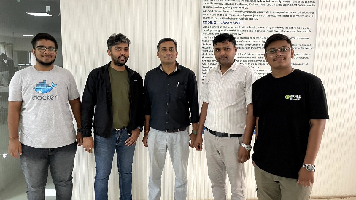 codie_guy's tweet photo. An amazing 🤩 Devops Workshop by our Enthusiasts Speaker/Mentor @NomadicMehul and @shahneel2409 . Thank you all Coming at our @Swarrnim_Uni for this Workshop 😁🙌. Thanks to this guys also 🤗 for making Event Successful @urmit4486 @aryan15092002 @KhushalK_dev 🚀 https://t.co/KhG6rR8SEb