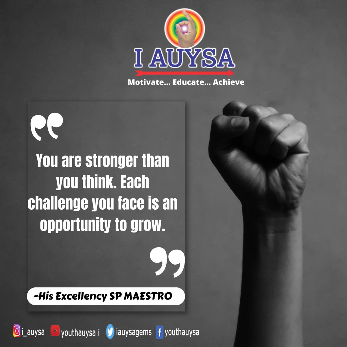 #iauysa #iauysagems #spmaestro #hisexcellencyspmaestroquotes #youth #perfect #success #motivation #quotes #life #change #personalitydevelopment #thoughts #actions #positive #criticism