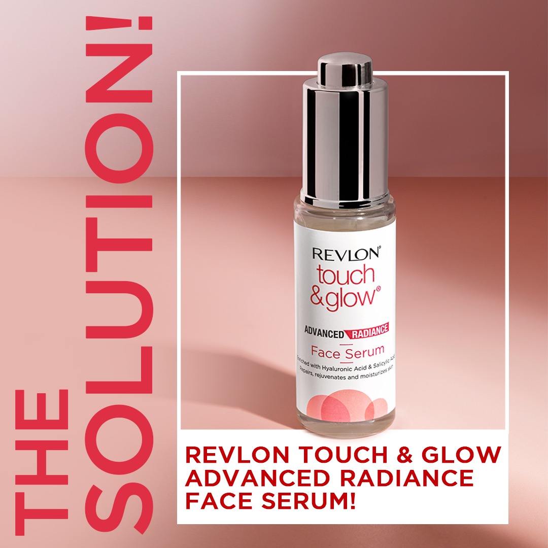 What if we told you that we have the solution to your dry &amp; dull skin? 🫨

👉🏻 Swipe! Yup, it's The Touch &amp; Glow Advanced Radiance Gel Face Serum! 

The serum promotes wrinkle smoothening and keeps skin hydrated, moisturized, and glowing! ✨ 

#Revlon  #FaceSerum  #LiveBoldly
