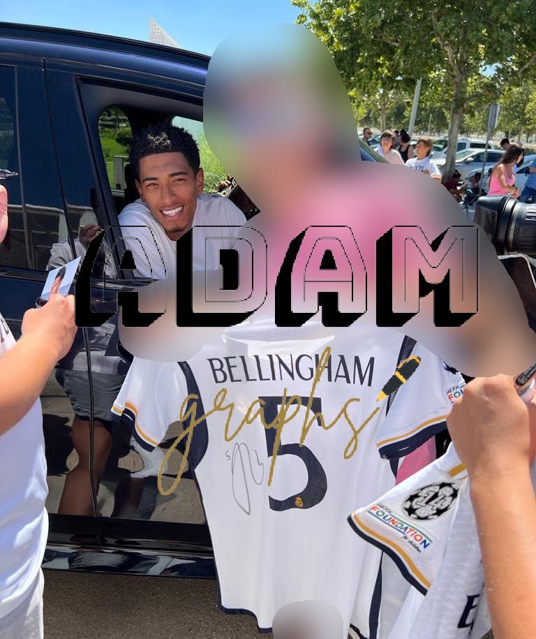 AdamGraphs's tweet image. SIGNED JUDE BELLINGHAM REAL MADRID 23/24 HOME SHIRT