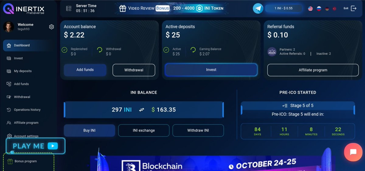 Degodess_'s tweet photo. Get Bonus $200 Token Airdrop $INI and Bonus $25 Bonus.

1. Sign up
2. The $25 bonus in balance 
3. Transfer $25 to Invest for 40 days, The investment bonus will enter the balance every day and receive notif via email
4. 200$INI token bonus worth 100$USDT
https://t.co/iEDKTLFFUV https://t.co/wFsUSJbu8I