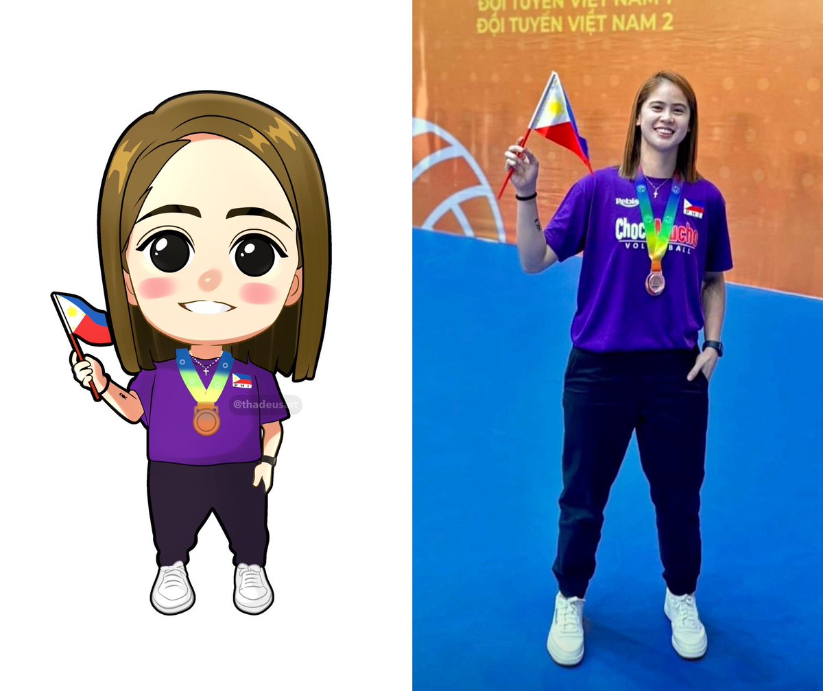 tako_yuppie's tweet photo. Congratulations Choco Mucho Flying Titans 💜🇵🇭🥉
Deanna Wong Fanart ✍️
#VTVCup2023 #DeannaWong
Reference Photo: CTTO https://t.co/afJp9CQzKh